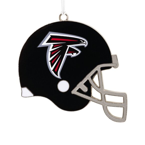 Hallmark Atlanta Falcons Christmas Ornament Metal Football Helmet Holiday - Picture 2 of 4